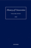 History of Universities: Volume XVIII/1