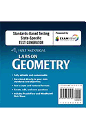 Holt McDougal Larson Geometry: Examview Test Generator CD-ROM