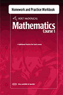 Holt McDougal Mathematics: Homework and Practice Workbook Course 1