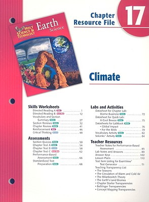 Holt Science & Technology Earth Science Chapter 17 Resource File ...