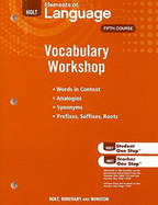 Holt Traditions Vocabulary Workshop: Vocabulary Workshop