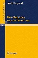 Homotopie Des Espaces de Sections - Legrand, Andre