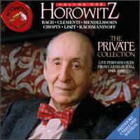 Horowitz: The Private Collection, Vol. 1 - Vladimir Horowitz (piano)