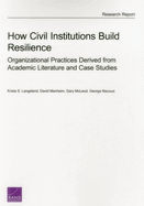 How Civil Institutions Build Resilience: Organizational Practices Derived from Academic Literature and Case Studies