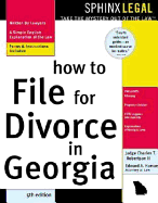How to File for Divorce in Georgia - Robertson, Charles T, II, and Haman, Edward A, Atty.