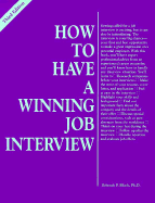 How to Have a Winning Job Interview - Bloch, Deborah Perlmutter