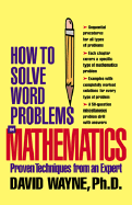 How to Solve Word Problems in Mathematics (eBook)