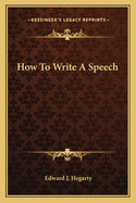 How To Write A Speech