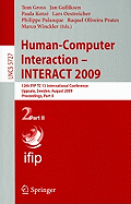 Human-Computer Interaction - INTERACT 2009: 12th IFIP TC 13 International Conference Uppsala, Sweden, August 24-28, 2009 Proceedings, Part II