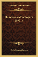Humorous Monologues (1921)