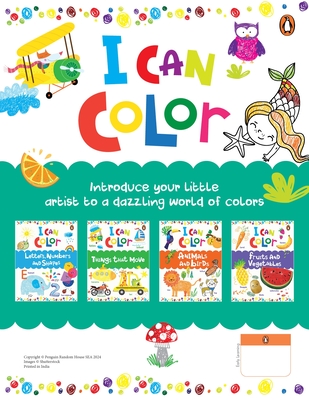 I Can Color Pack (Pack of 4 Books): A Set of 4 Fun Coloring Activity Books Ideal Gift for Preschool Kids, Toddlers Book for 3+ [Penguin Early Learning Series] - Books, Penguin