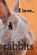 I Love Rabbits: Lined Notebook / Journal. Ideal gift for the rabbit lover.