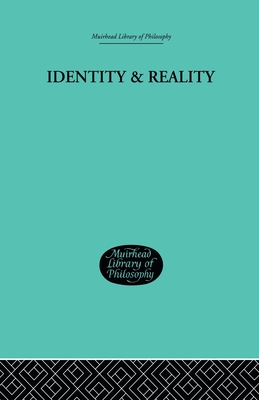 Identity & Reality - Meyerson, Emile