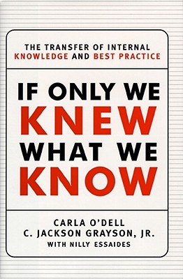 If Only We Knew What We Know: The Transfer of Internal Knowledge and Best Practice - O'Dell, Carla, and Essaides, Nilly, and Grayson, C Jackson
