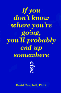 If You Don't Know Where You're Going, You'll Probably End Up Somewhere Else