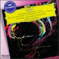 Igor Stravinsky: The Firebird Suite; Manuel de Falla: El Amor Brujo; El sombrero de tres picos - Dances - Grace Bumbry (mezzo-soprano); Berlin Radio Symphony Orchestra; Lorin Maazel (conductor)