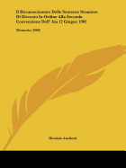 Il Riconoscimento Delle Sentenze Straniere Di Divorzio In Ordine Alla Seconda Convenzione Dell' Aia 12 Giugno 1902: Memoria (1908)