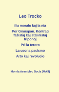 Ilia moralo kaj la nia; Por Grynspan. Kontra  fa istaj pogromklikoj kaj stalinistaj friponoj; Pri la teroro; La usona pacismo; Arto kaj revolucio