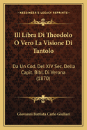 Ill Libra Di Theodolo O Vero La Visione Di Tantolo: Da Un Cod. Del XIV Sec. Della Capit. Bibl. Di Verona (1870)