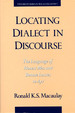 Locating Dialect in Discourse: the Language of Honest Men and Bonnie Lasses in Ayr