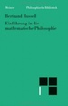Einfhrung in Die Mathematische Philosophie Von Betrand Russel, Michael Otte Und Johannes Lenhard