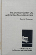 The American Garden City and the New Towns Movement