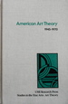 American Art Theory, 1945-1970