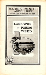 Larkspur Or Poison Weed Farmers' Bulletin No 988