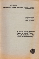 A Middle Miocene Rhinoceros Quarry in Morrill County, Nebraska (With Notes on Hip Disease in Diceratherium)