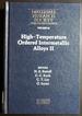 High-Temperature Ordered Intermetallic Alloys II: Volume 81 (Mrs Proceedings)