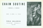 Chaim Soutine, 1894-1943: November 2-December 5, 1953