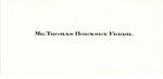 Carte De Visite of Thomas Hornsby Ferril (1896-1988).
