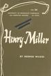 Henry Miller (University of Minnesota Pamphlets on American Writers No. 56)