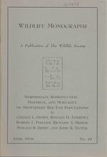Morphology, Reproduction, Dispersal, and Mortality of Midwestern Red Fox Populations (Wildlife Monographs, No.49, April, 1976)