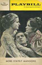 Stagebill (Program) Signed By Ingrid Bergman (1913-1982), Arthur Hill (1922-2006) and Colleen Dewhurst (1924-1991) for a Performance of Eugene O'Neill's More Stately Mansions