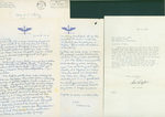 Tls Sent to Mrs. O'Day From Paul Draper, Signed May 4, 1943. Als Thomas M. O'Day to Mrs. O'Day, June 3, 1943