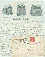Ms Letter By Edward O'Day to His Mother, Nov. 29, 1907. Re: Account of O'Day's Arrival in Nyc