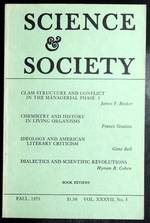 Science & Society an Independent Journal of Marxism Fall, 1973 Vol. XXXVII, No. 3