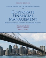 Custom Edition for the University of Miami of Corporate Financial Management