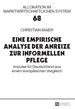 Eine Empirische Analyse Der Anreize Zur Informellen Pflege