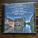 Fricsay / Mozart: Clarinet Concerto; Concerto for Flute & Harp / Weber: Clarinet Concerto No. 1