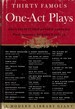 Thirty Famous One-Act Plays [G-22-Modern Library Giant]