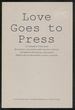 Love Goes to Press [a Comedy in Three Acts]