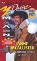 The Cowboy Steals a Lady (Man of Month) (Harlequin Silhouette Desire, No 1117) (Paperback)