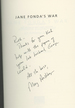 Jane Fonda's War, a Political Biography of an Antiwar Icon, Inscribed By Mary Hershberger