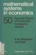 Dynamic Theory of Production Correspondences (Mathematical Systems in Economics, 50)
