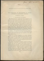 The Formation of Proglottids in Crosso-Bothrium Laciniatum (Linton) [Reprinted From Biological Bulletin, Vol. XI, No. 4, September, 1906]