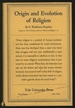 Origin and Evolution of Religion