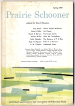 Prairie Schooner-Spring 1960 (Volume XXXIV, Number 1)