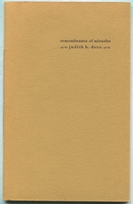 Remembrance of Miracles: a Collection of Verse
